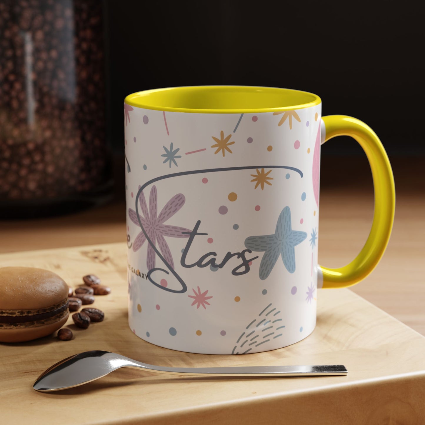Accent Coffee Mug (11, 15oz) _ N3+ Series ACMUG PT2WW007_ Limited Edition Blend Style & Functionality by WesternWaves: