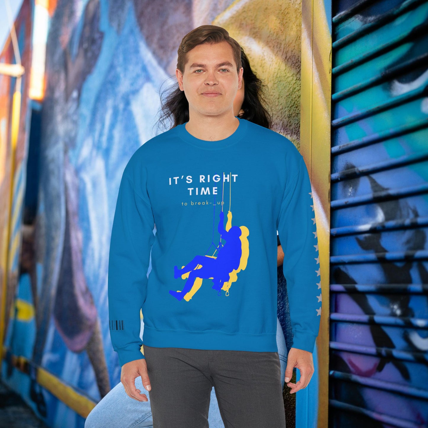 Unisex Heavy Blend™ Crewneck Sweatshirt_ N3+ Series UHBCSS PT2WW020_ Limited Edition by WesternWaves: