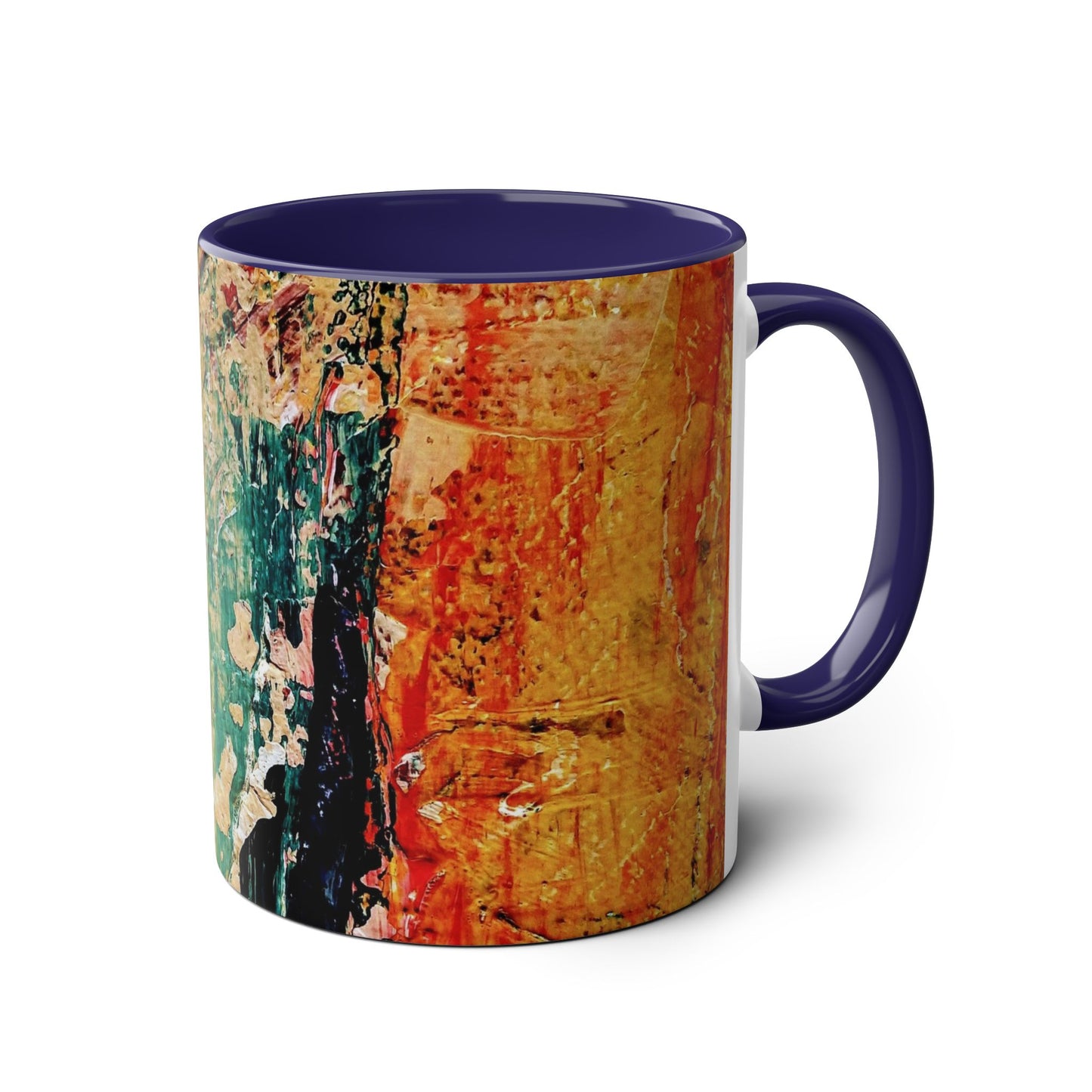 Two-Tone Coffee Mugs, 11oz_ N2+ Series TTCM11OZ PT2WW001_ Limited Edition by SPW of WesternWaves: