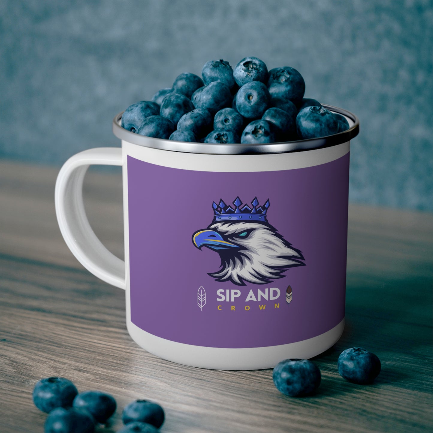Enamel Camping Mug_ N3+ Series ECMG PT2WW002_ Limited Edition Wilderness Wanderlust by WesternWaves: