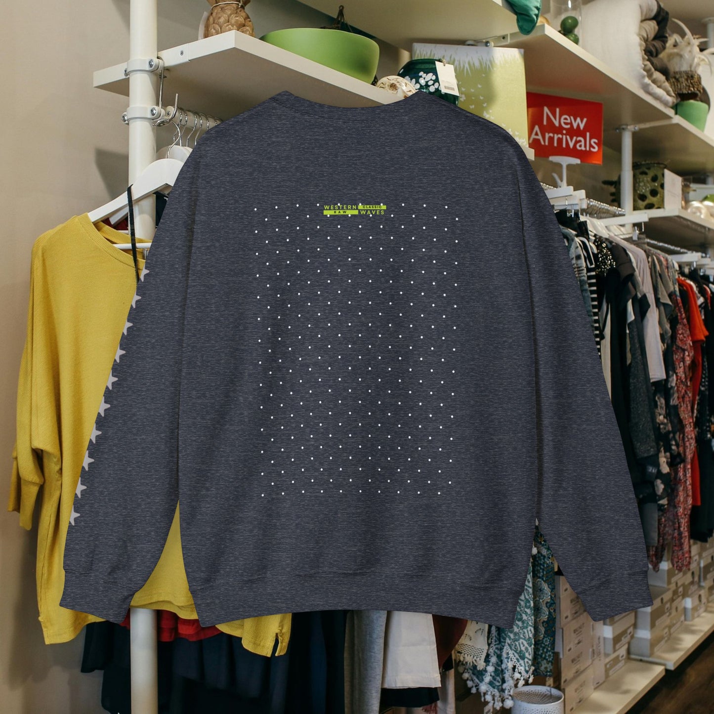 Unisex Heavy Blend™ Crewneck Sweatshirt_ N2 Series UHBCSS PT2WW019_ Limited Edition Pure Luxury By WesternWaves: