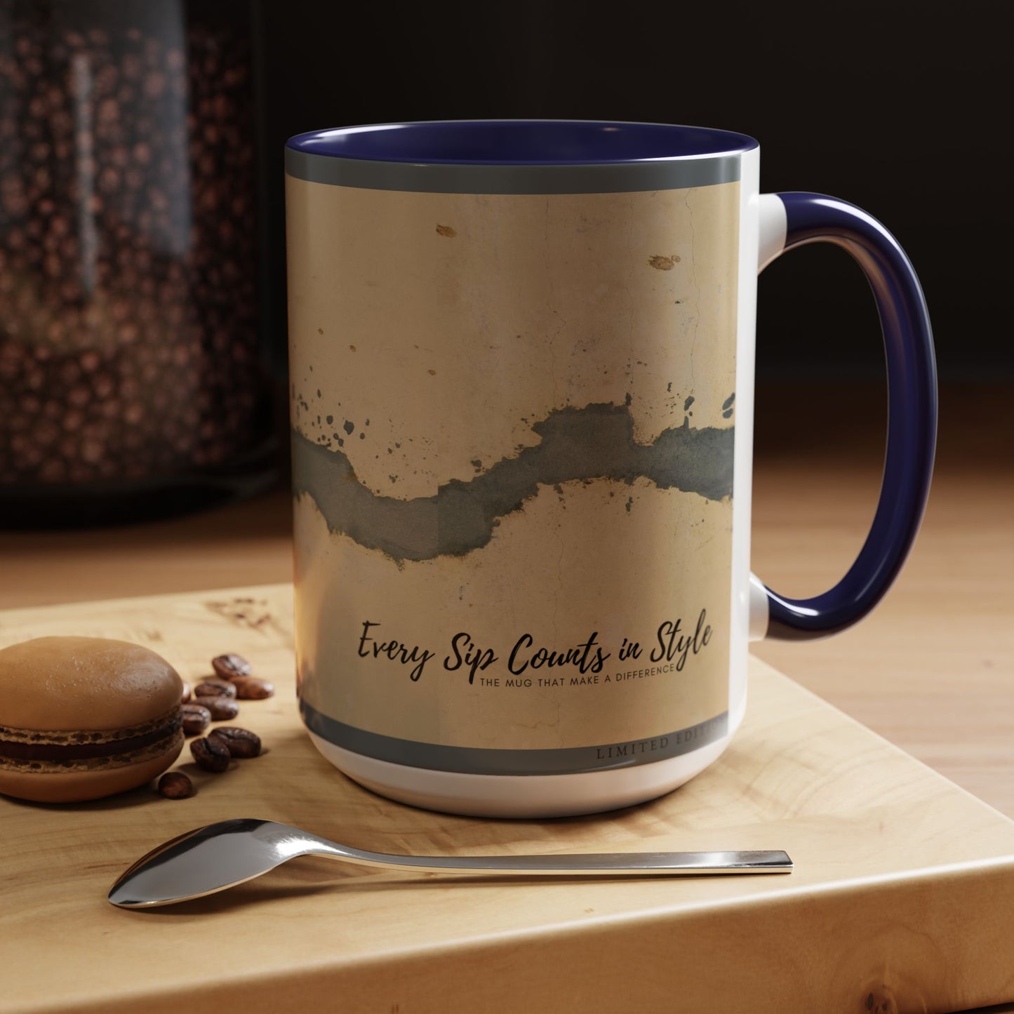 Accent Coffee Mug (11, 15oz) _ N3+ Series ACMUG PT2WW005_ Limited Edition Blend Style & Functionality by WesternWaves: