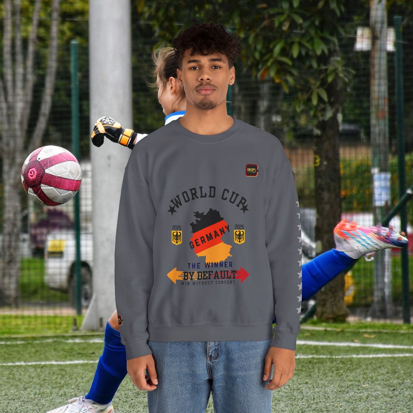 Unisex Sweatshirt_ N7+ Series USSS PT2WW001_ Germany The Winner by Default_ Limited Edition by WesternWaves: