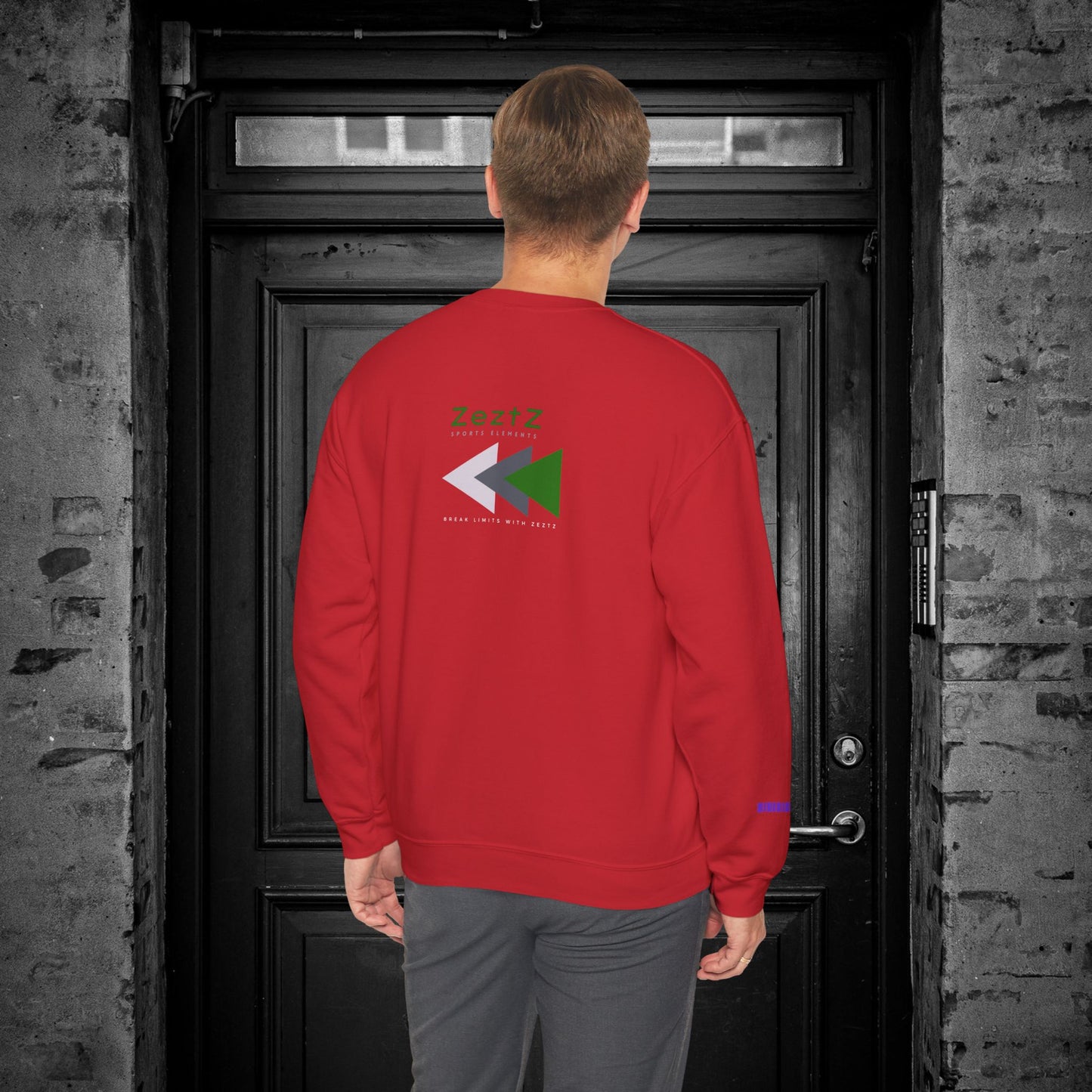 Unisex Heavy Blend™ Crewneck Sweatshirt_ N2+ Sports Series UHBCSS PT2WW008_ Limited Edition ‘Zeztz’ Brand Sports Elements by WesternWaves: