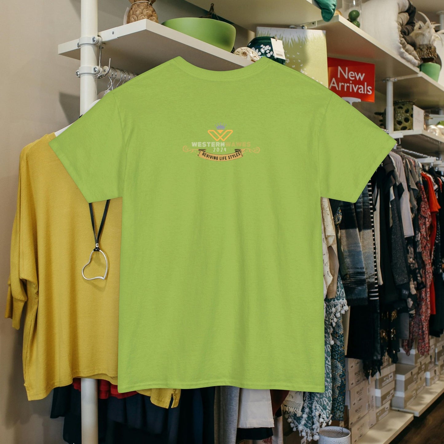 Unisex Heavy Cotton Tee_ Crafted from premium 100% cotton_ N+ Series UHCT PT2WW005_ Limited Edition by WesternWaves: