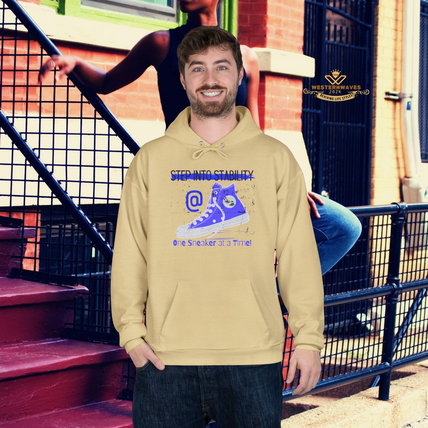 Unisex EcoSmart® Pullover Hoodie Sweatshirt_ N2+ Series USESPOHSS PT2WW001_ LImited Edition Quality Garment by WesternWaves: