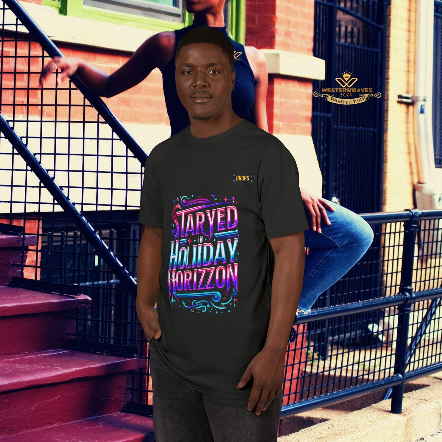 Unisex Sueded T-shirt_ 28 June 2025_ Limited Edition Summer Festivities, by WesternWaves: