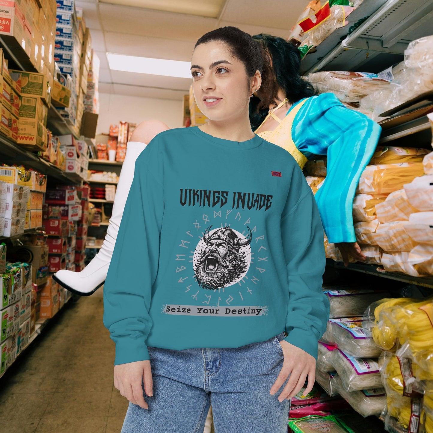 Unisex Garment-dyed Sweatshirt_ Series UWD 063_ Limited Edition Cozy Apparel for Adventurers by WesternWaves: