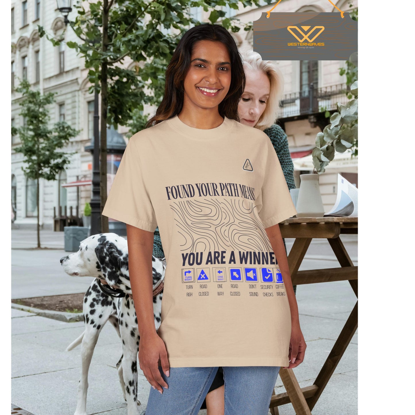 Unisex Garment-Dyed T-shirt_ N3+ Series USGDTS PT2WW005_ Comfort Colors 1717_ Limited Edition Fusion of Style by WesternWaves: