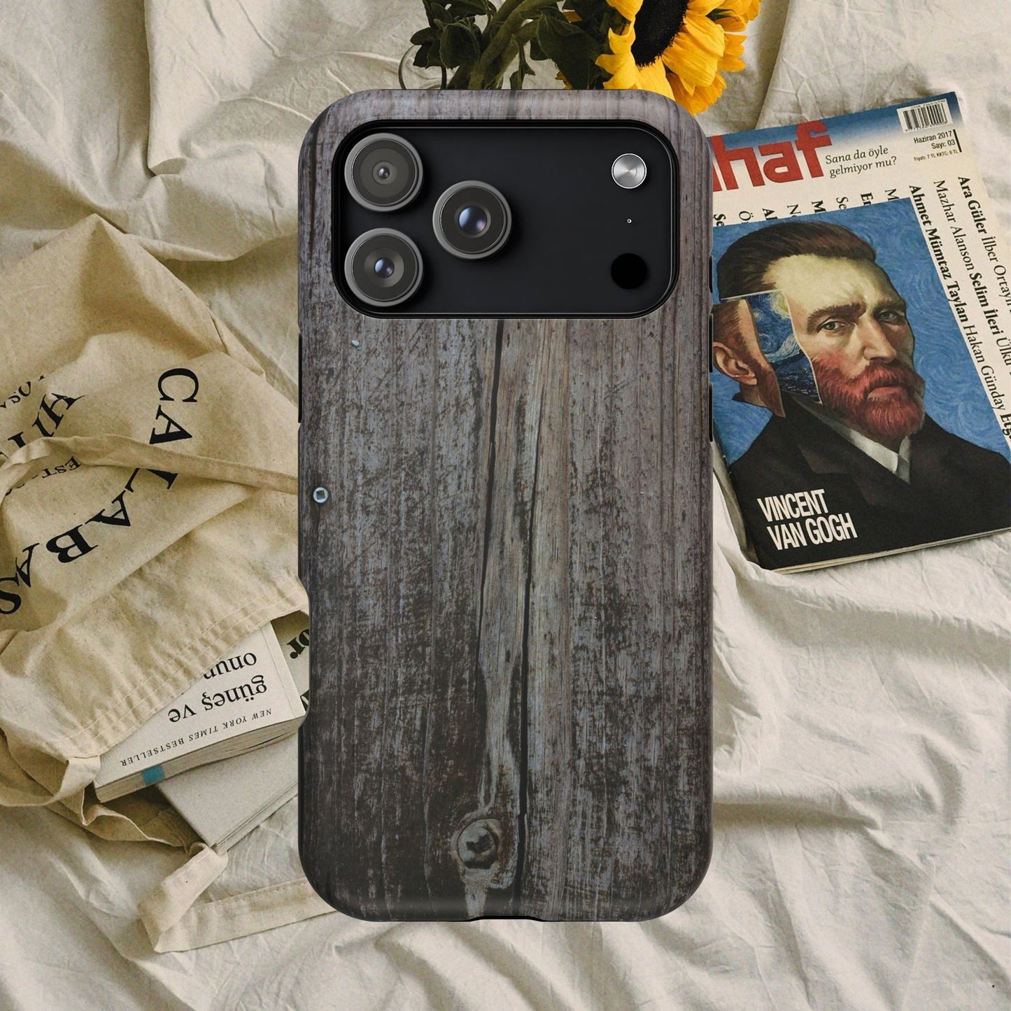 Impact-Resistant Tough Cases_ iPhone Case_ Series N8+ TCPCASE PT2WW006_ Limited Edition Wooden Grain Phone Case for iPhones by WesternWaves: