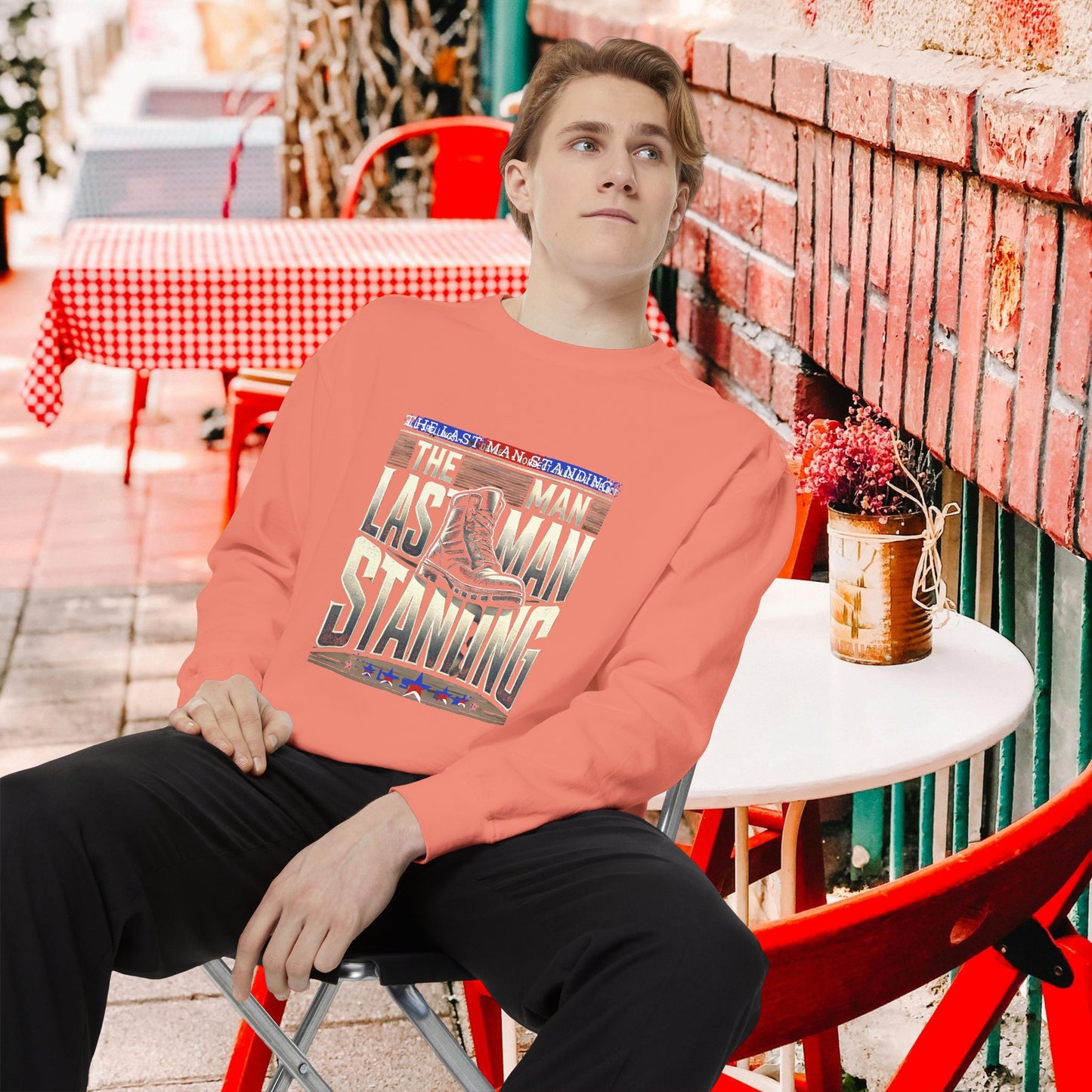 Unisex Garment-Dyed Sweatshirt _ N3+ Series GDSS PT2WW001_ Limited Edition of Both Fashion & Comfortby WesternWaves:
