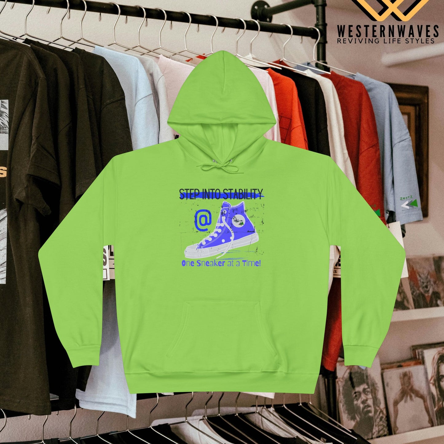 Unisex EcoSmart® Pullover Hoodie Sweatshirt_ N2+ Series USESPOHSS PT2WW001_ LImited Edition Quality Garment by WesternWaves: