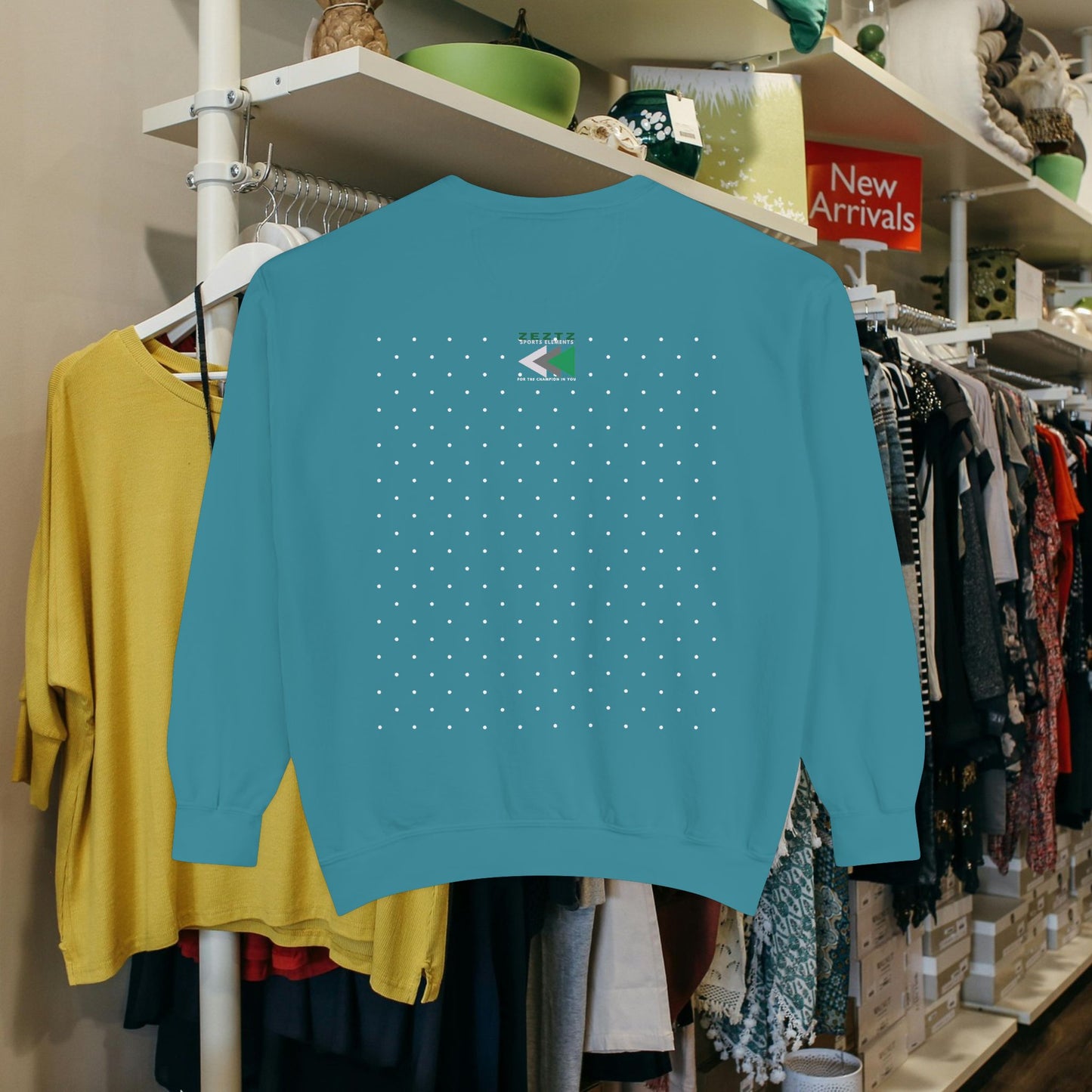 Unisex Garment-Dyed Sweatshirt_ N2 Series USGDSS PT2WW001_ Limited Edition Masterpiece of ‘ZeztZ’ Sports Brand Luxury & Casual Comfort by WesternWaves: