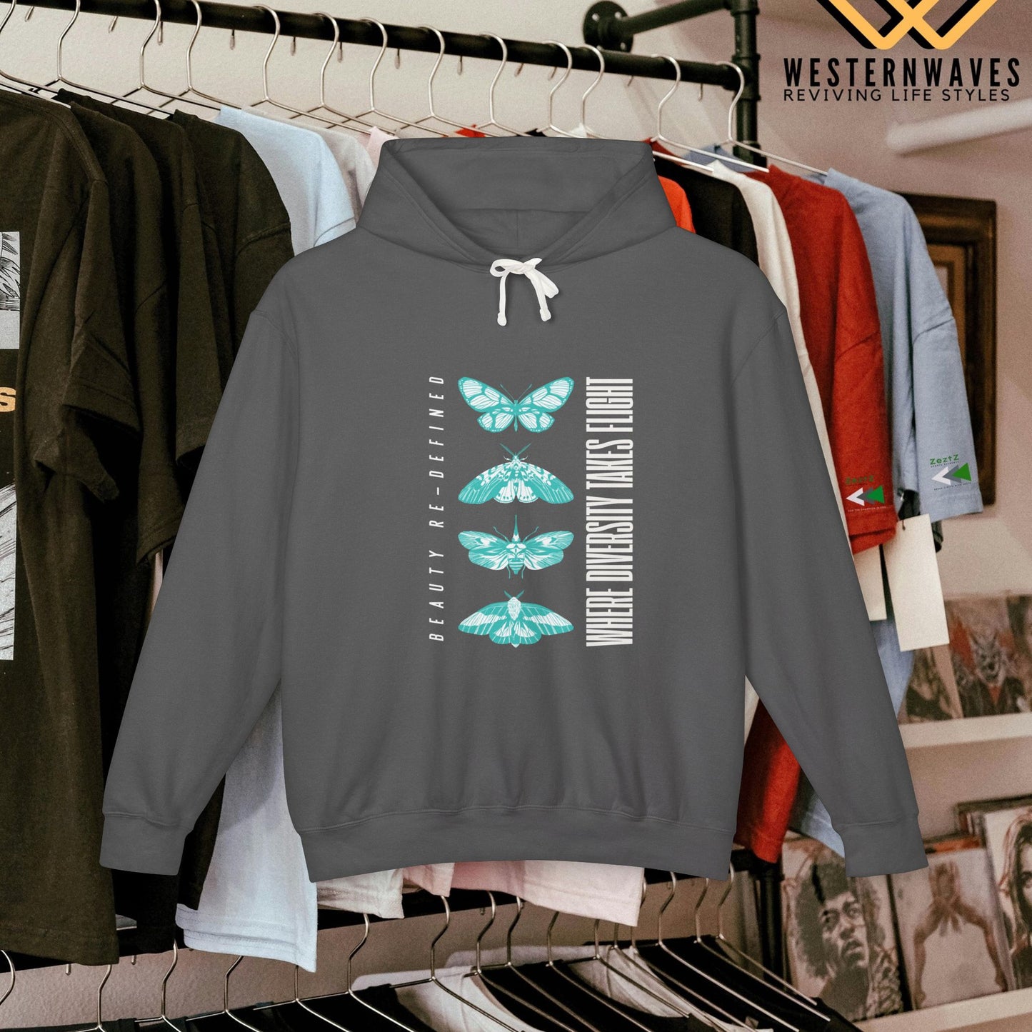 Unisex Lightweight Hooded Sweatshirt – N2+ Series USLWHSS PT2WW011_ Limited Edition Crafted Comfort by WesternWaves: