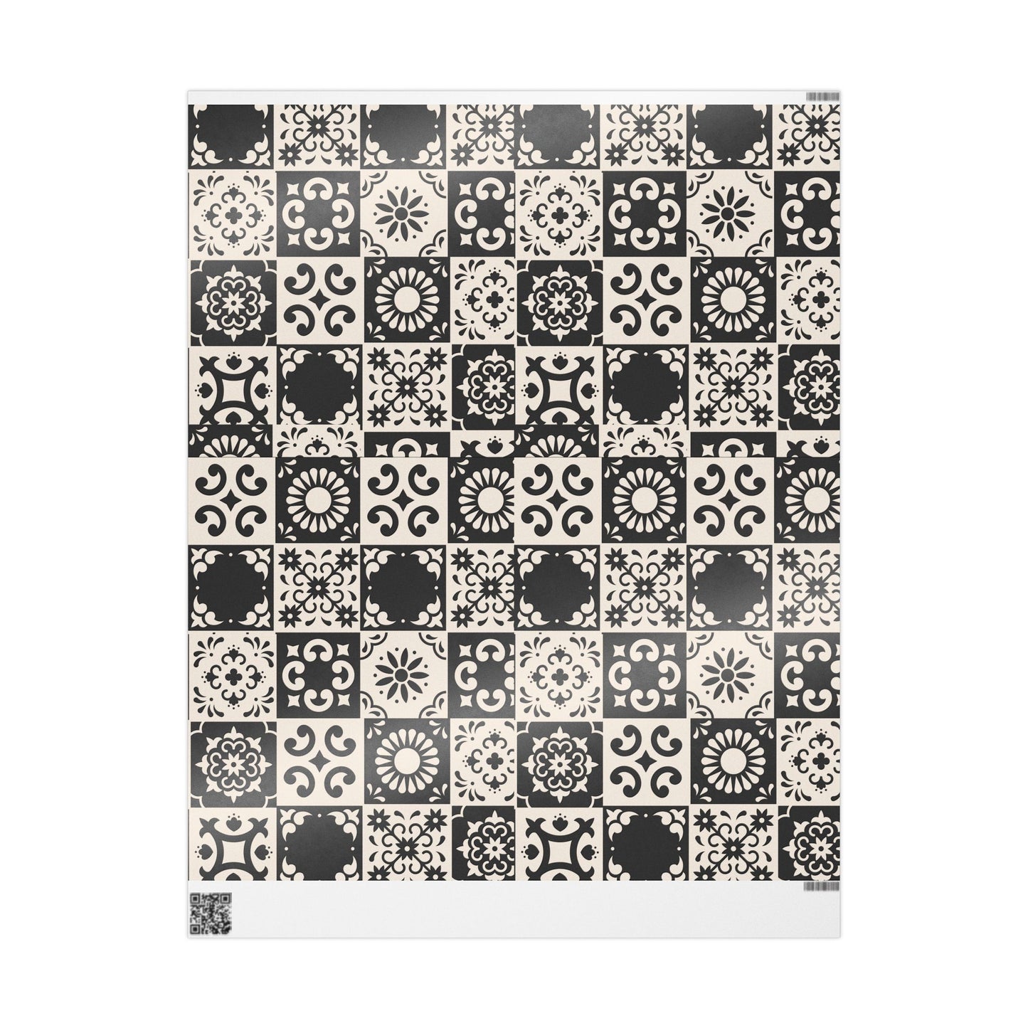 Wrapping Papers - Elegant Black Pattern - Perfect for Gift Giving and Special Occasions_ N6+ Series WPEPG PT2WW003_ Limited Edition by WesternWaves:
