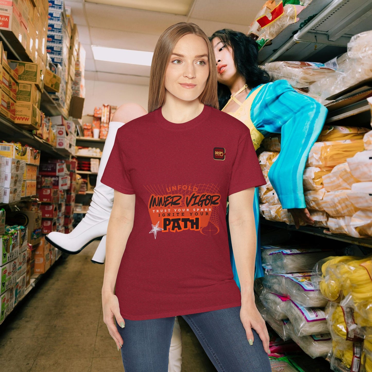 Inspirational Unisex Ultra Cotton Tee_ N6+ Series IPUSUCTEE PT2WW001_ Limited Edition by WesternWaves: