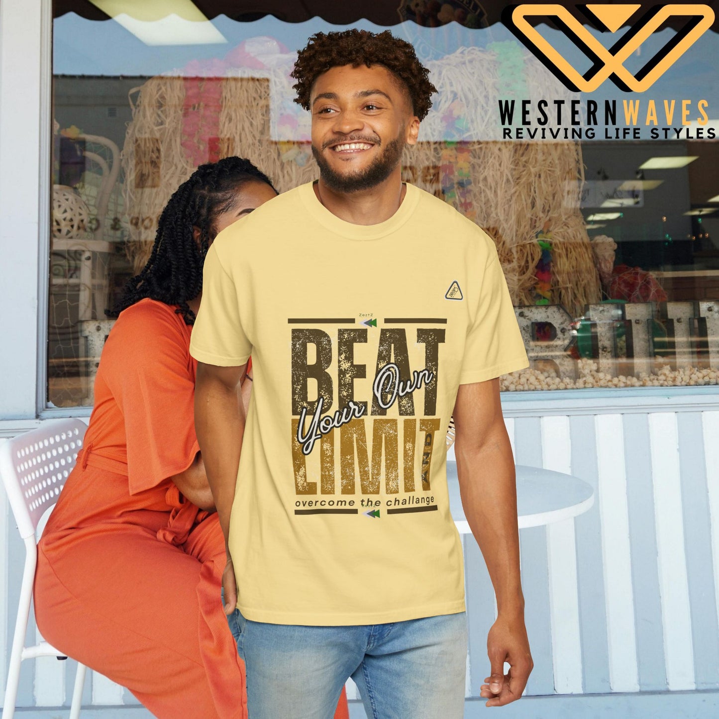 Unisex Garment-Dyed T-shirt_ N2 Series USGDTS PT2WW002_ Comfort Colors 1717_ WesternWaves Limited Edition: