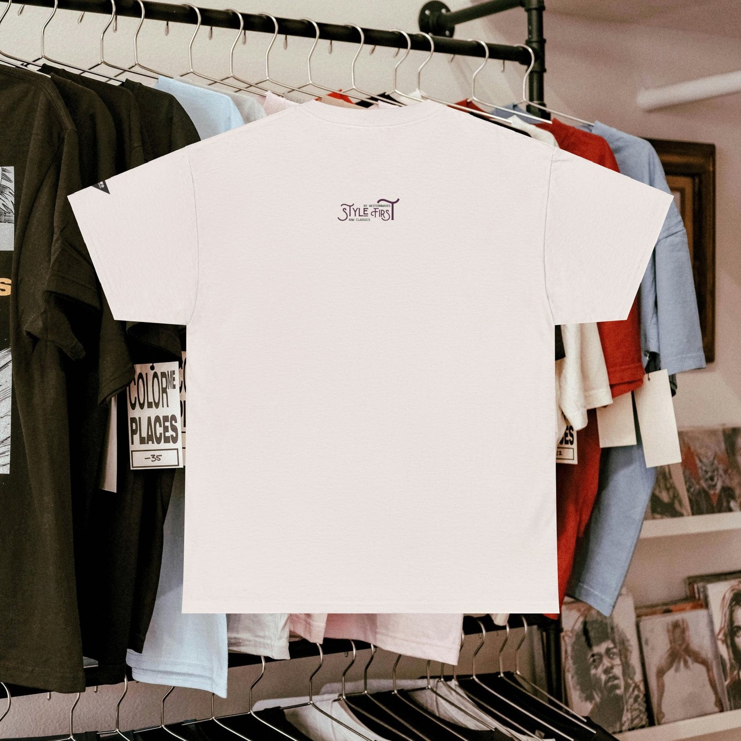 Unisex Heavy Cotton Tee_ Crafted from premium 100% cotton_ N3+ Series UHCT PT2WV004_ Limited Edition by WesternWaves: