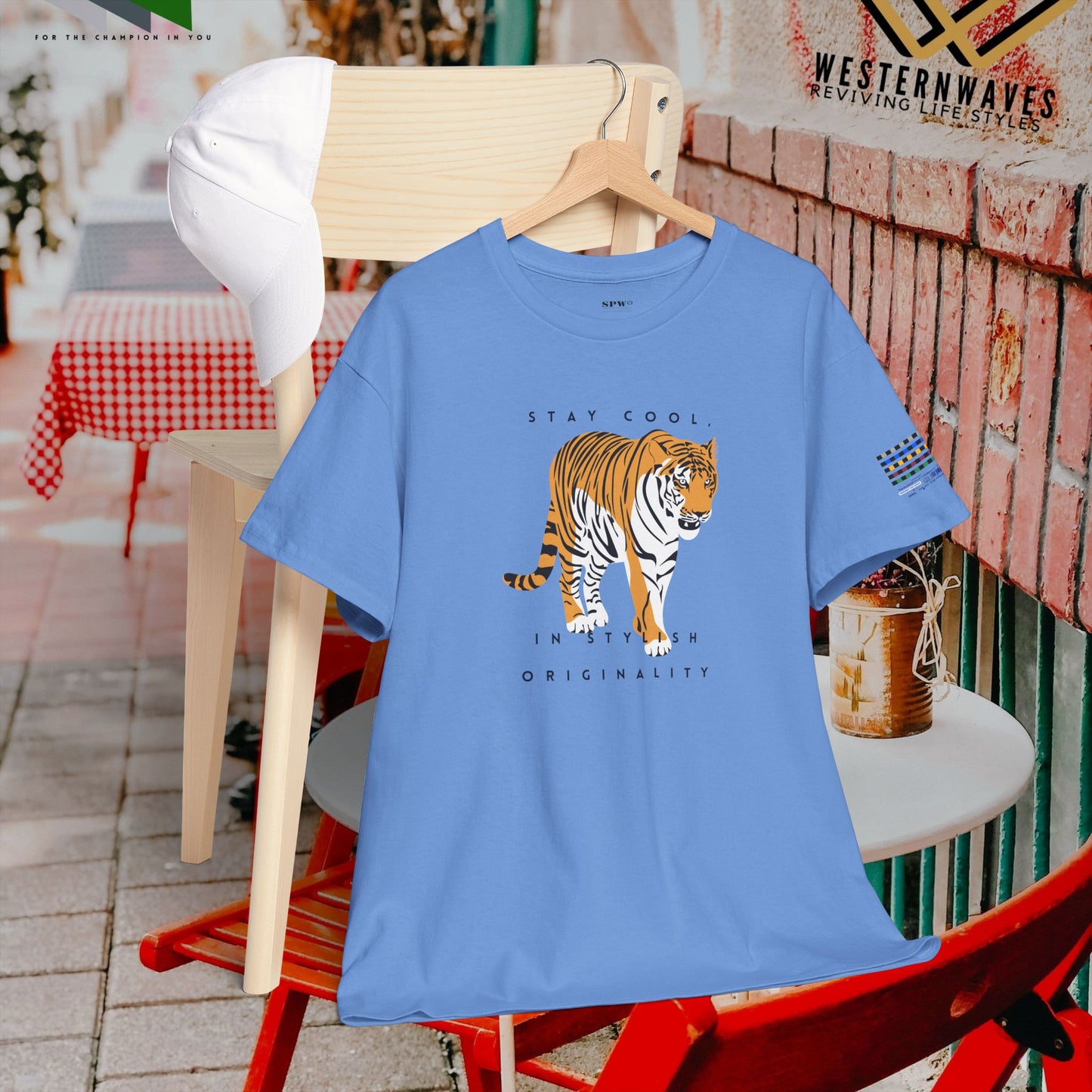 Unisex Heavy Cotton Tee_ Crafted from premium 100% cotton_ N+ Series UHCT PT2WV011_ Limited Edition by WesternWaves: