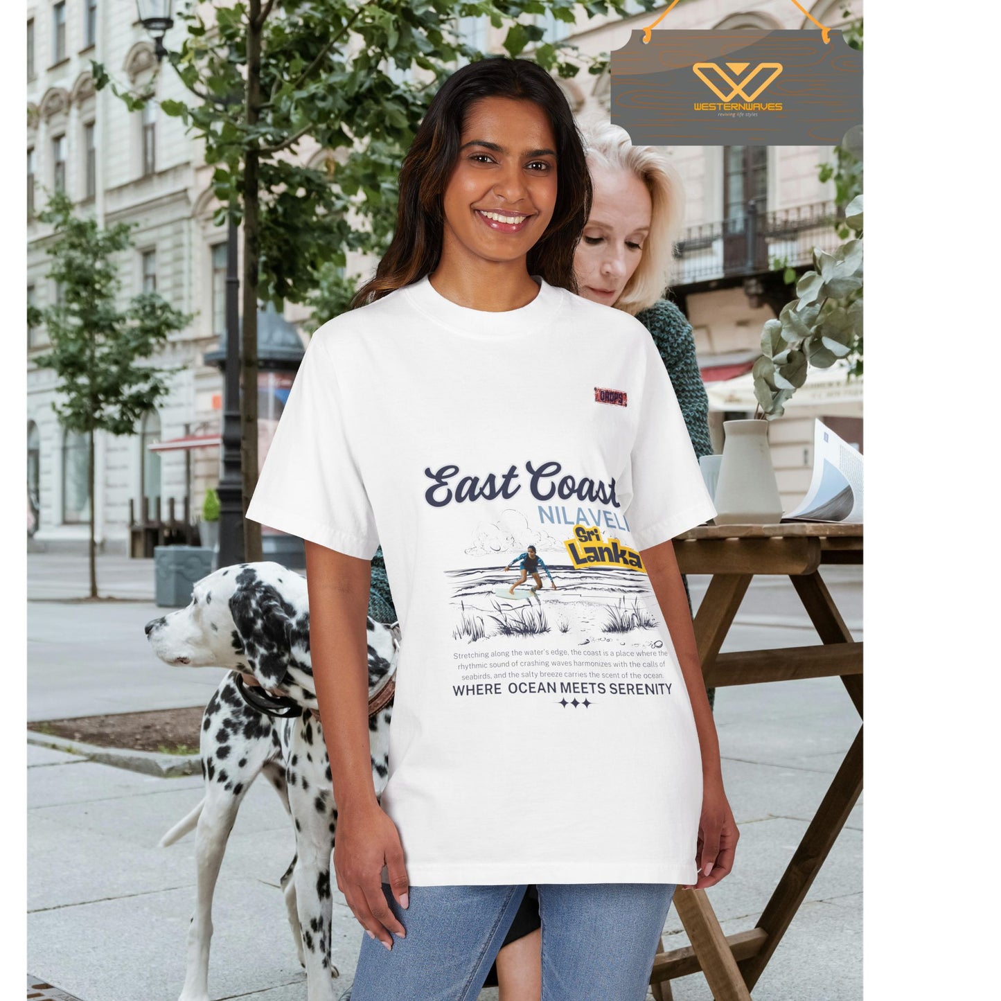 Unisex Garment-Dyed Drop-Shoulder T-Shirt_ N7* Series USGDDSTSHIRT PT2WW002_ Limited Edition Style & Comfort by WesternWaves: