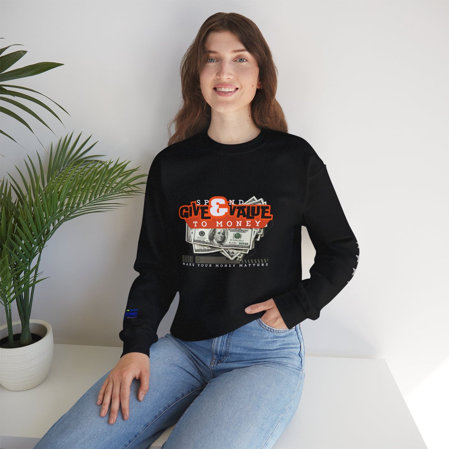 Unisex Heavy Blend™ Crewneck Sweatshirt_ N3+ Series UHBCSS PT2WW035_ Limited Edition Pure Luxury By WesternWaves: