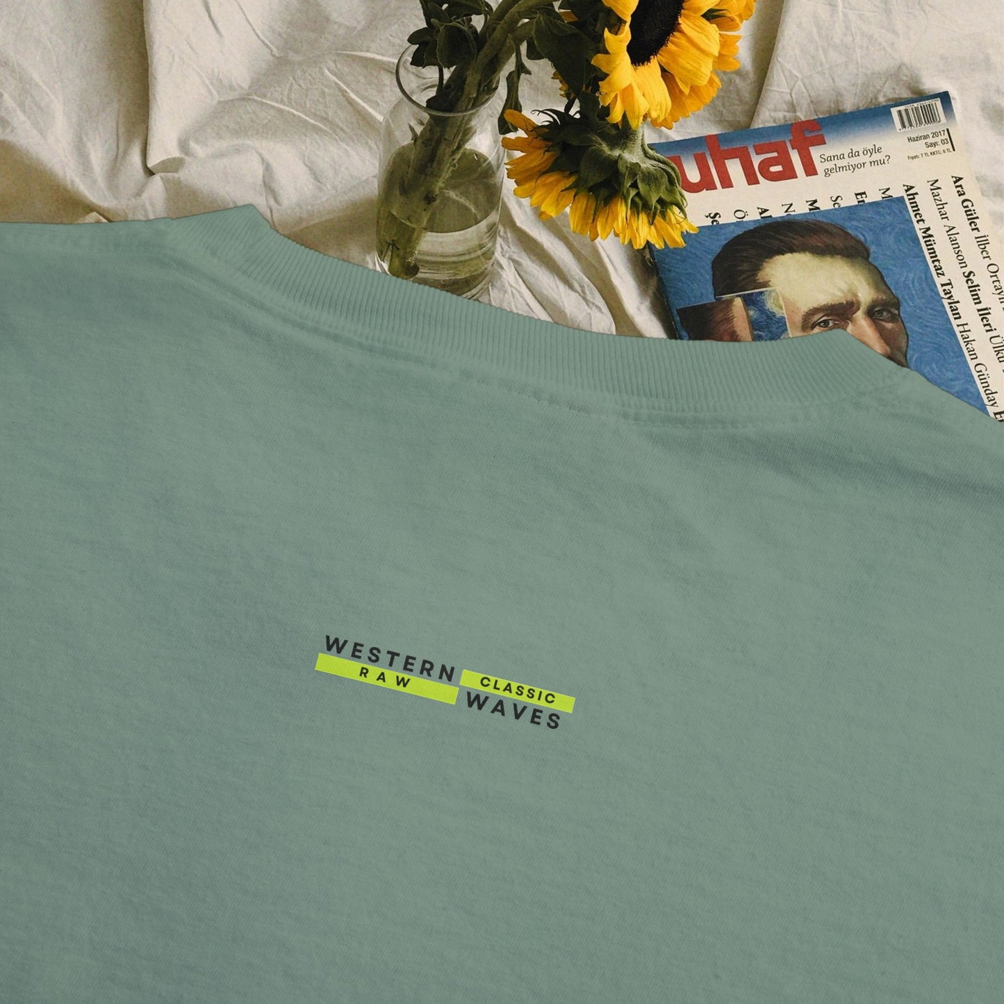Unisex Garment-Dyed Pocket T-Shirt_ N3+ Series USGDPTS PT2WW001_ Limited Edition Raw Classic by WesternWaves: