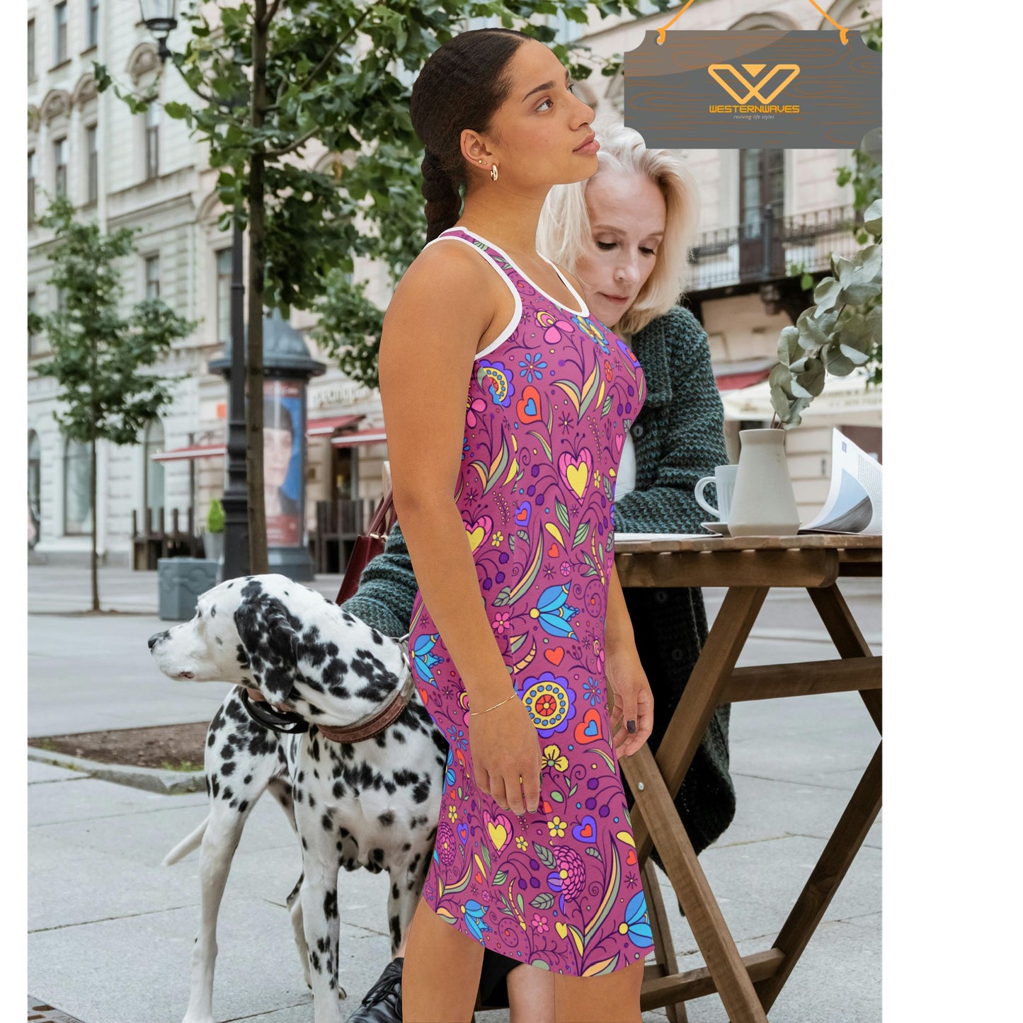 Women's Racerback Dress (AOP)_ N Series WRBD(AOP) PT2WW002_ Ultimate Comfort Limited Edition by WesternWaves: