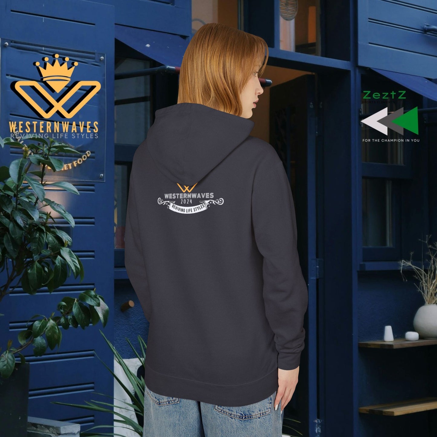 Unisex Lightweight Hooded Sweatshirt – N3+ Series USLWHSS PT2WW010_ Limited Edition Crafted Comfort by WesternWaves: