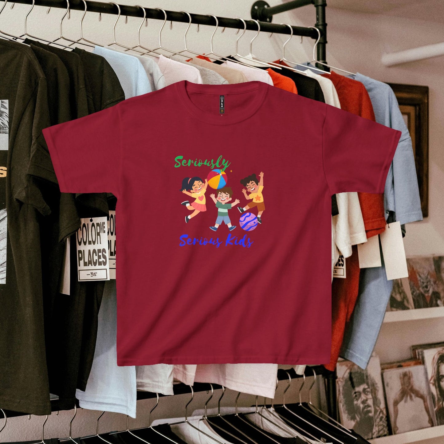 Kids Heavy Cotton™ Tee_ N3+ Series KHCT PT2WW001_ Limited Edition Durable Comfort for Every Adventure by WesternWaves: