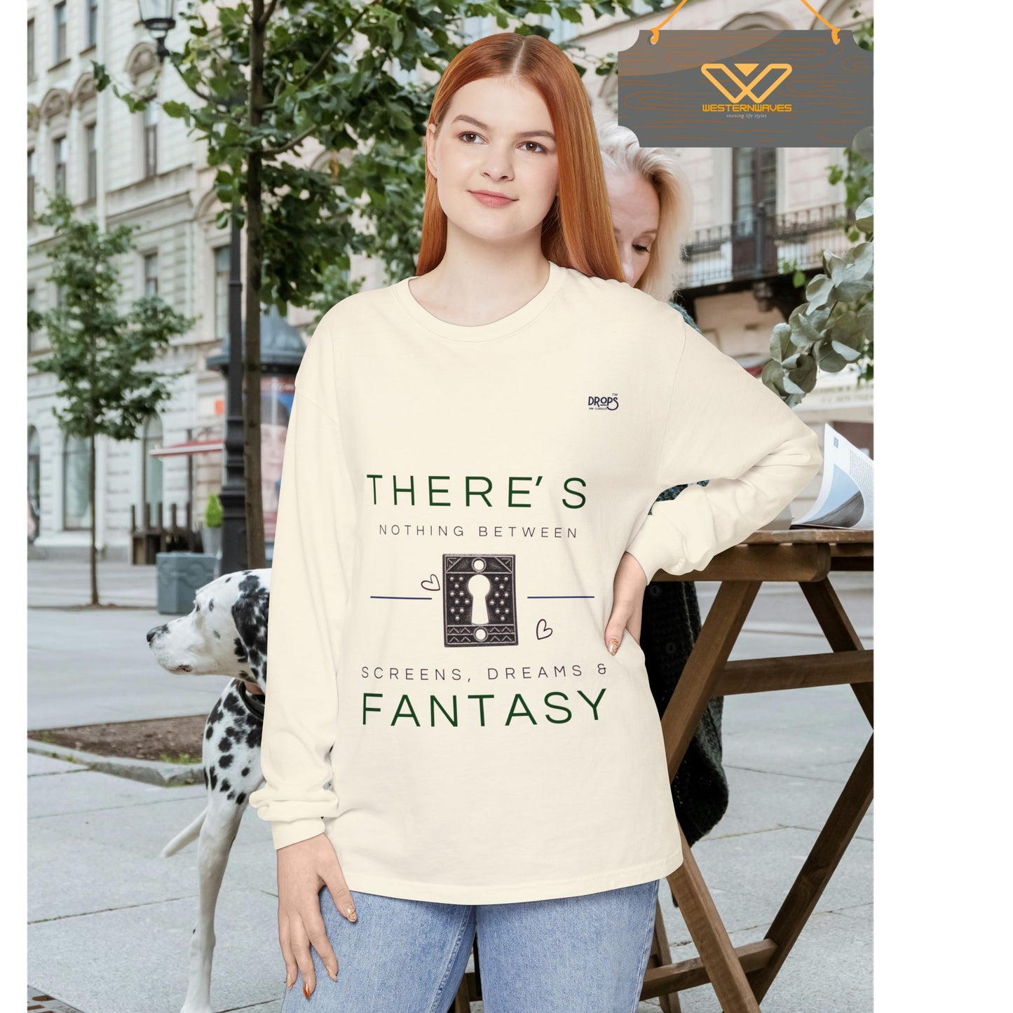 Unisex Long Sleeve T-Shirt_ N7+ Series USLSTSHIRT PT2WW001_ Limited Edition Trendy Vibes by WesternWaves: