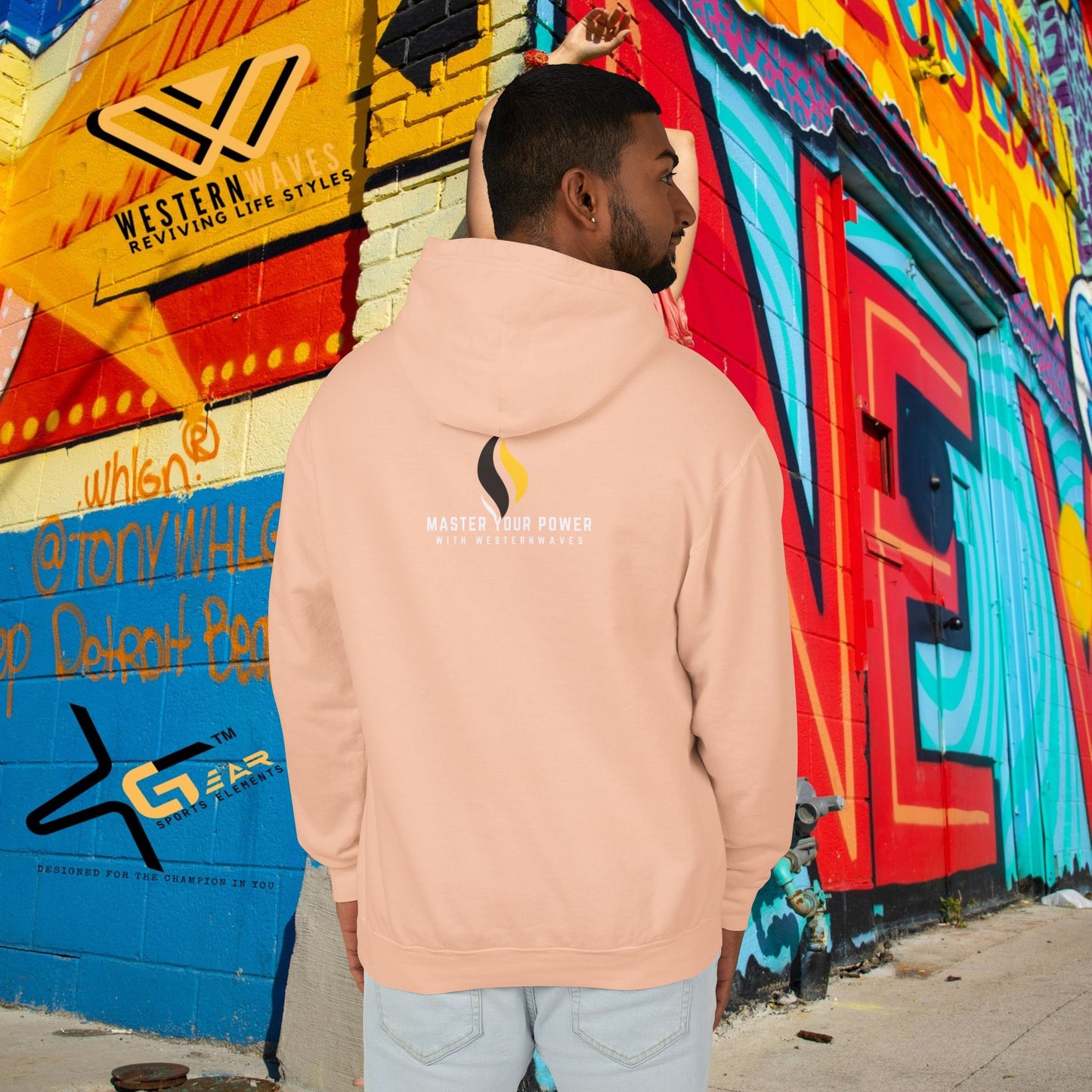 Unisex Lightweight Hooded Sweatshirt – N2+ Series USLWHSS PT2WW008_ Limited Edition Crafted Comfort by WesternWaves:
