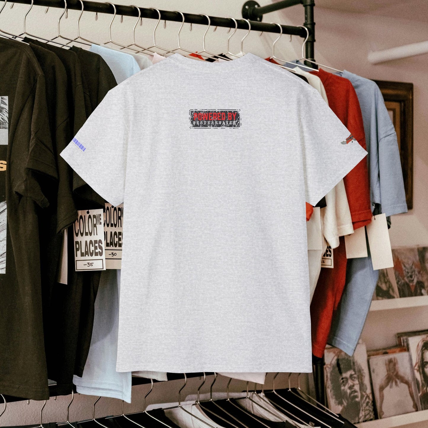 Unisex Ultra Cotton Tee_ Classic Comfort Unleashed_ N2 Series USUCTEE PT2WW004_ Limited Edition Maximum Comfort & Style by WesternWaves:
