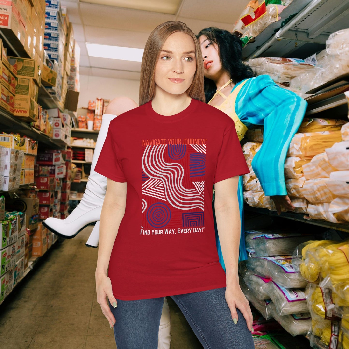 Unisex Ultra Cotton Tee_ Classic Comfort Unleashed_ N2+ Series USUCTEE PT2WW005_ Limited Edition Maximum Comfort & Style by WesternWaves: