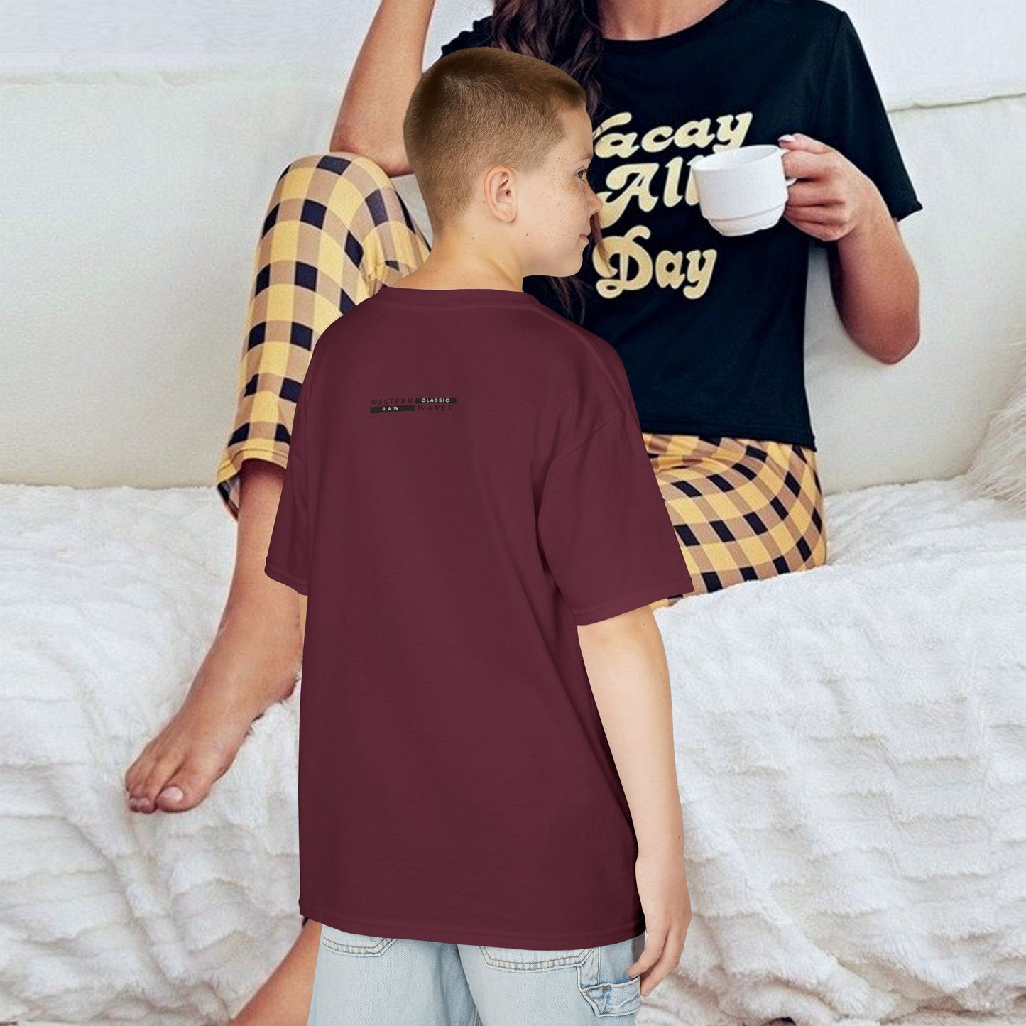 Kids Heavy Cotton™ Tee_ N2 Series KHCT PT2WW0011_ Limited Edition Durable Comfort for Every Adventure by WesternWaves: