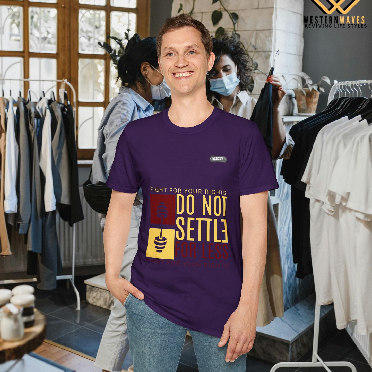 Unisex Softstyle T-Shirt_ N2 Series SPW USSTS FT2WW009_ Redefine Relaxation Limited Edition by WesternWaves:
