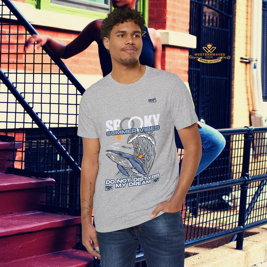 Spooky Summer Vibes Unisex Organic T-Shirt - Eco-Friendly Graphic Tee_ 09 May 2025_ 002