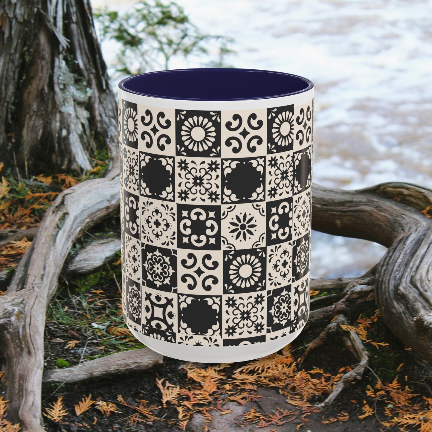 Accent Coffee Mug (11, 15oz)_ N+ Series ACMUG PT2WW004_ Limited Edition Mug by WesternWaves