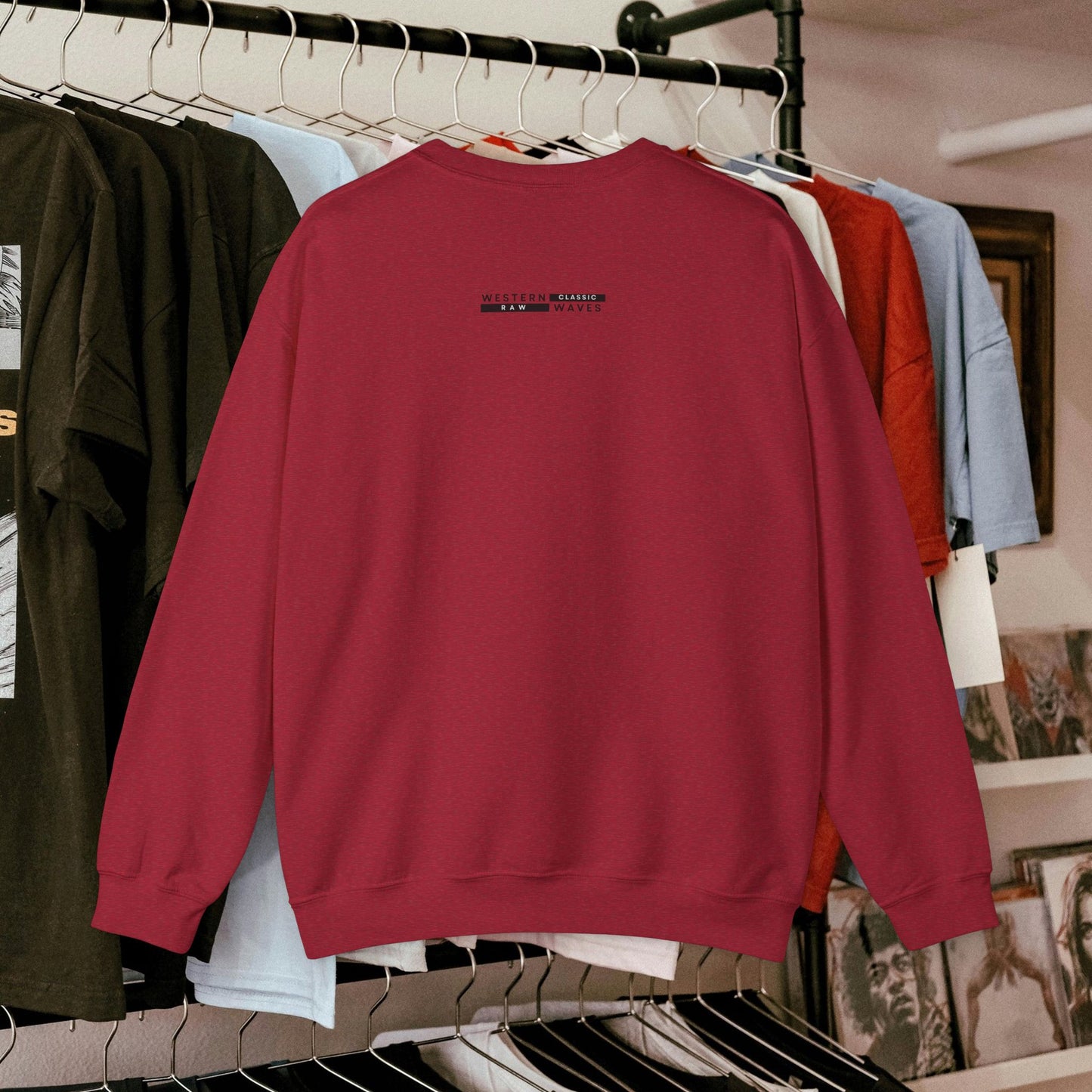 Unisex Heavy Blend™ Crewneck Sweatshirt_ N2 Series UHBCSS PT2WW007_ Limited Edition Pure Luxury for Every Occasion by WesternWaves: