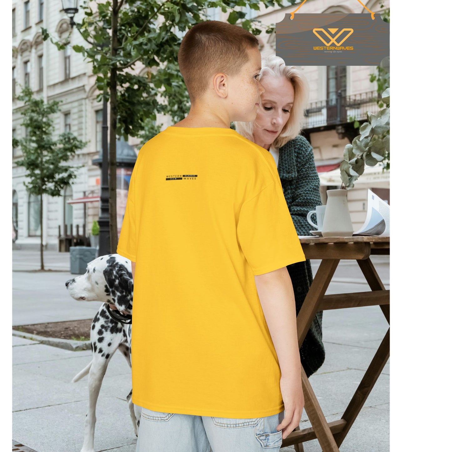 Kids Heavy Cotton™ Tee_ N3+ Series KHCT PT2WW001_ Limited Edition Durable Comfort for Every Adventure by WesternWaves: