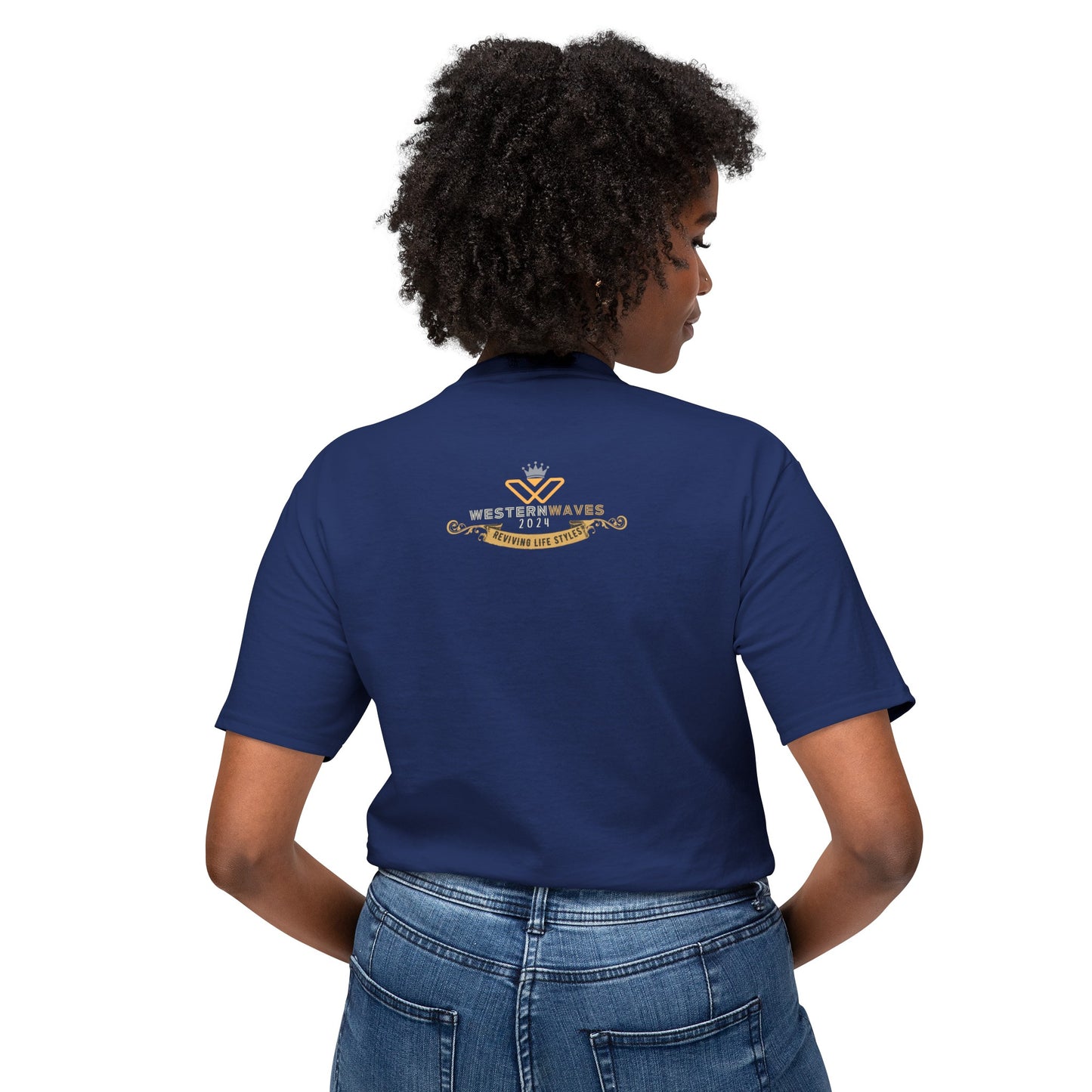 Unisex HD Cotton™ T-shirt_ N+ Series USHDCTS PT2WW003_ Limited Edition Unisex HD Cotton™ T-shirt by WesternWaves