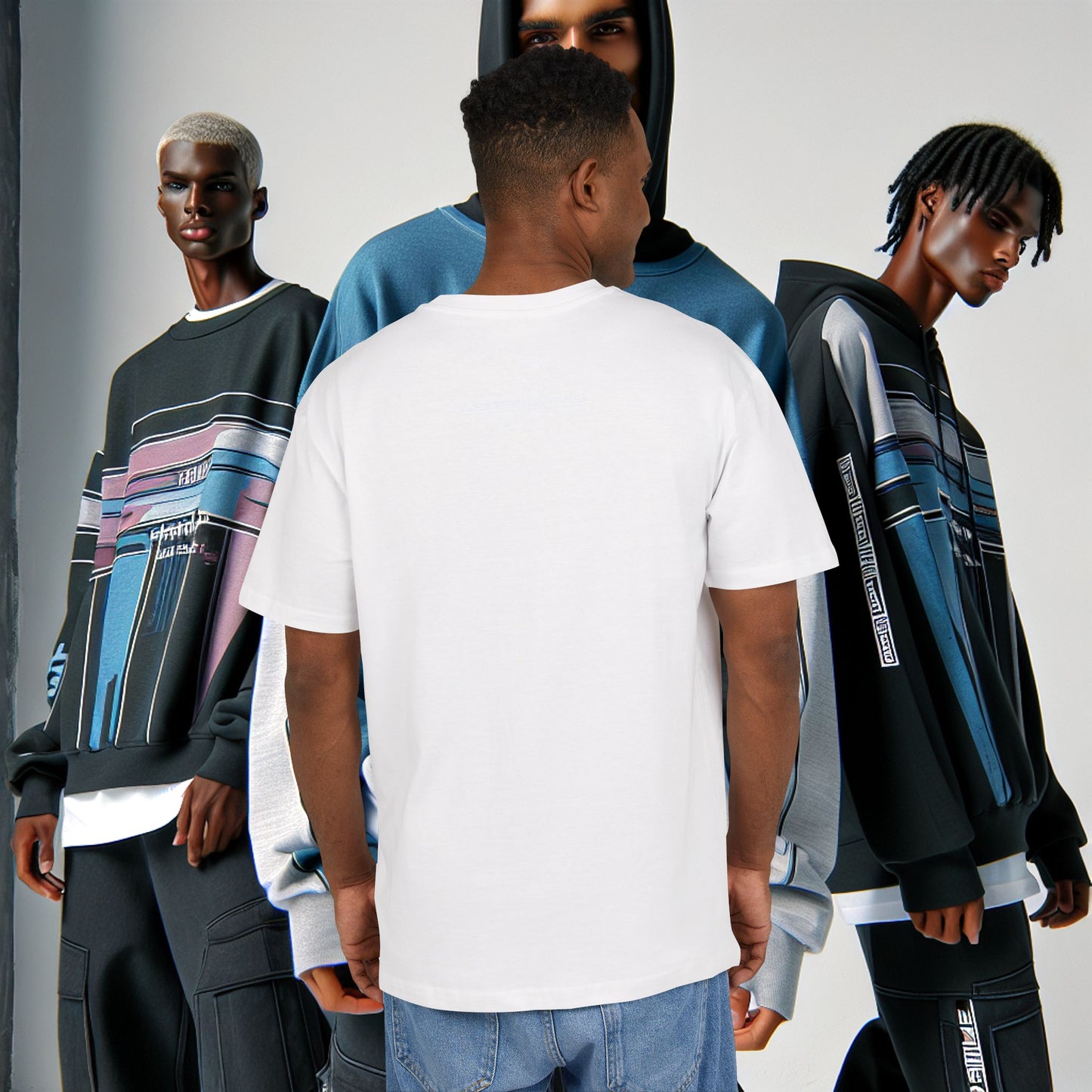 Unisex Heavy Oversize Tee_ N8+ Series USHOSTEE_ PT2WW002_ Limited Edition Urban Fashion Tee by WesternWaves: