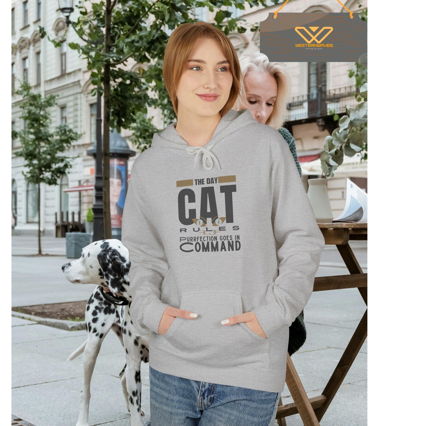 Unisex Midweight Softstyle Fleece Hoodie_ N3+ Series USMWSSFH PT2WW008_ Limited Edition Luxuriously Soft 100% Cotton Face by WesternWaves: