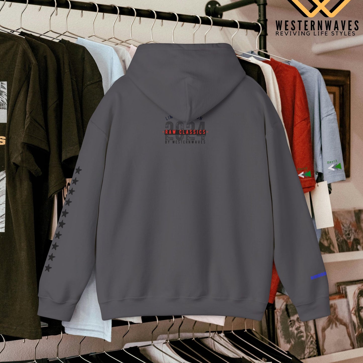 Unisex Heavy Blend™ Hooded Sweatshirt_ N3+ Series USHBHSS PT2WW006_ Limited Edition Pinnacle of Comfort & Style by WesternWaves: