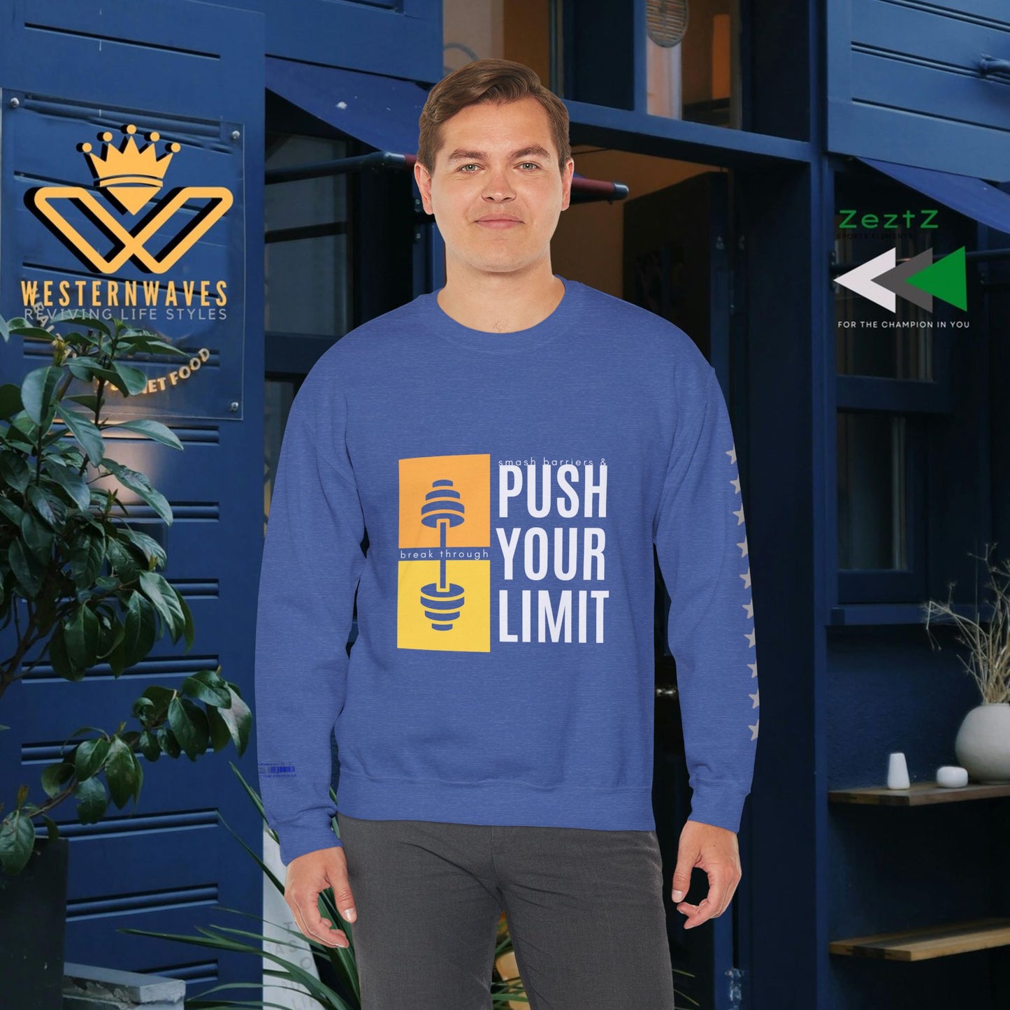 Unisex Heavy Blend™ Crewneck Sweatshirt_ N+ Series UHBCSS PT2WW029_ Limited Edition by WesternWaves: