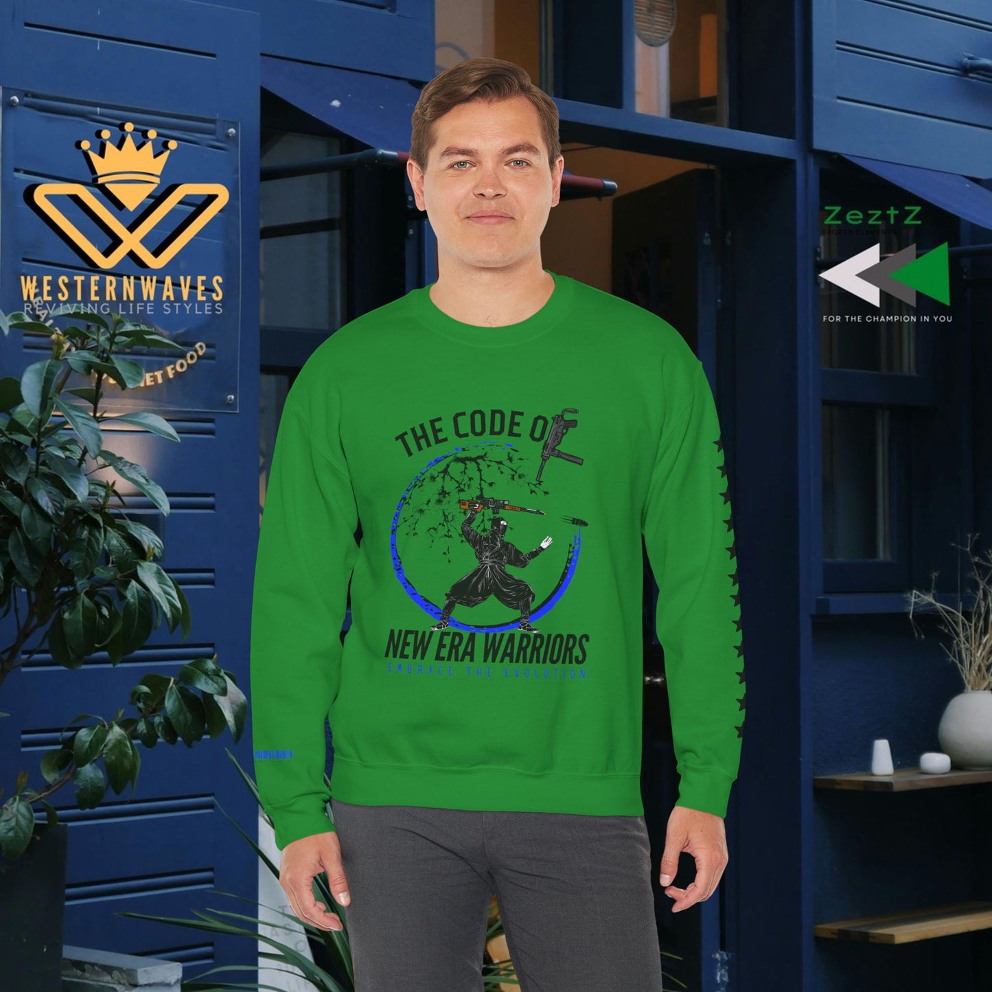 Unisex Heavy Blend™ Crewneck Sweatshirt_ N3+ Series UHBCSS PT2WV010_ Limited Edition Timeless Style by WesternWaves: