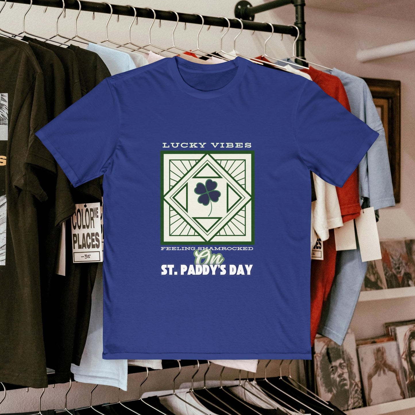 Men's Very Important Tee_ N3+ Series MVITEE PT2WW001_ Limited Edition Paddy's Day Vibrations by WesternWaves: