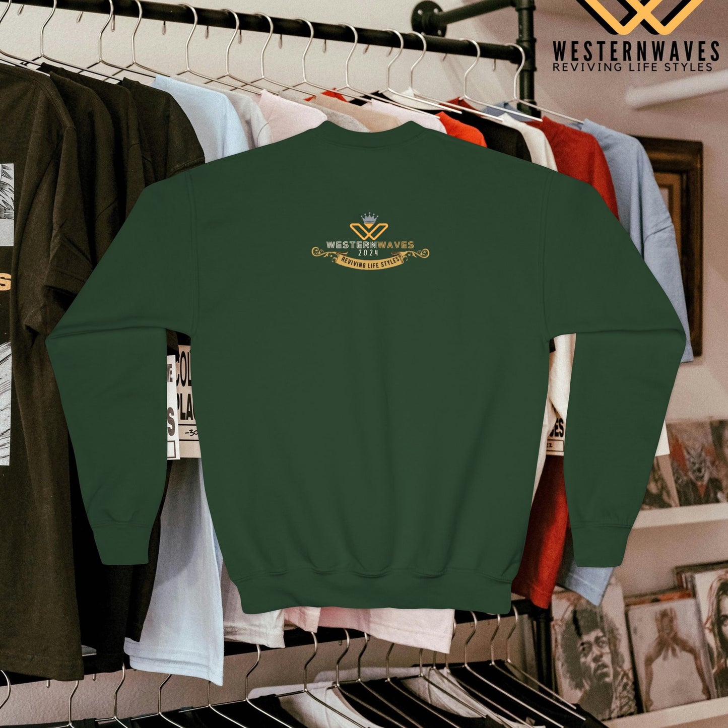 Youth Crewneck Sweatshirt_ N3+ Series YCNSS PT2WW001_ Limited Edition Perfect Companion for the School, Sports & Casual hangouts by WesternWaves: