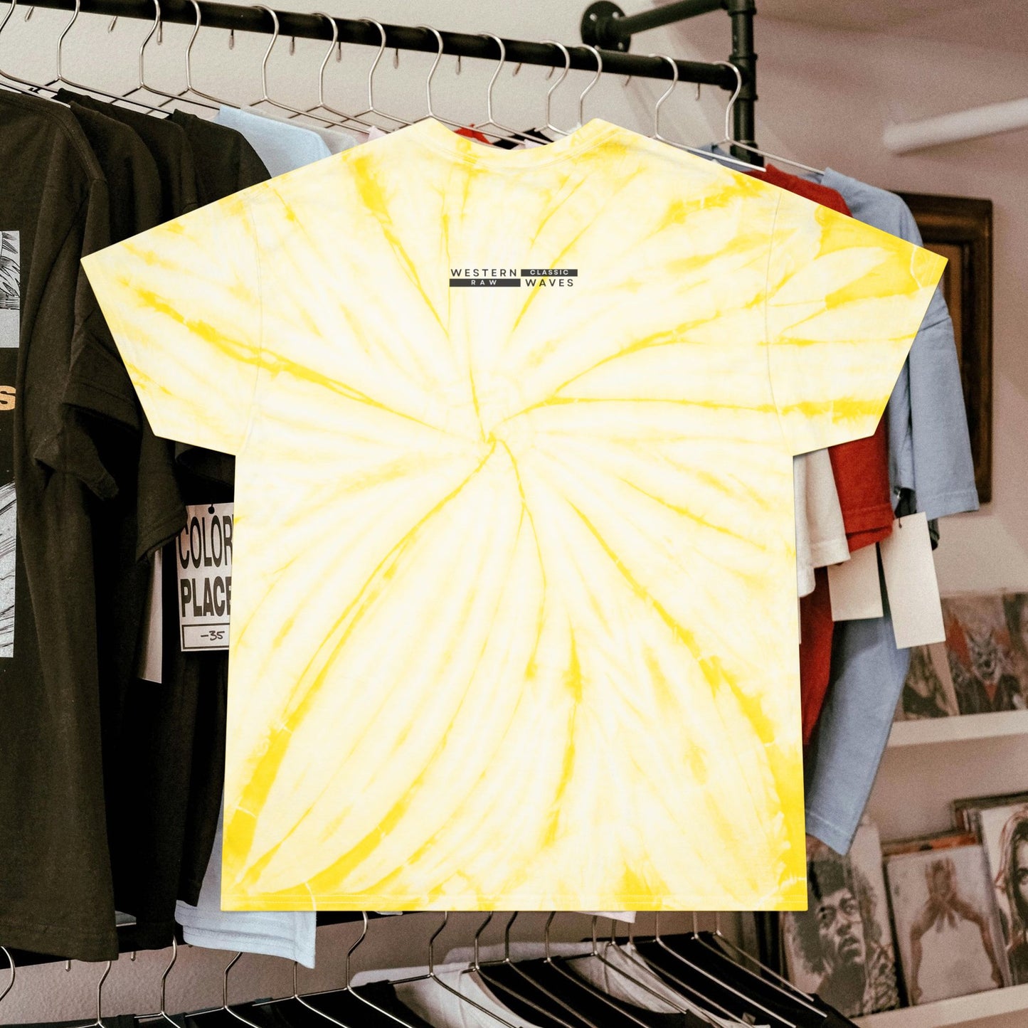 Tie-Dye Tee, Cyclone_ N2 Series T&DTEE PT2WW001_ Retro Style Limited Edition by WesternWaves: