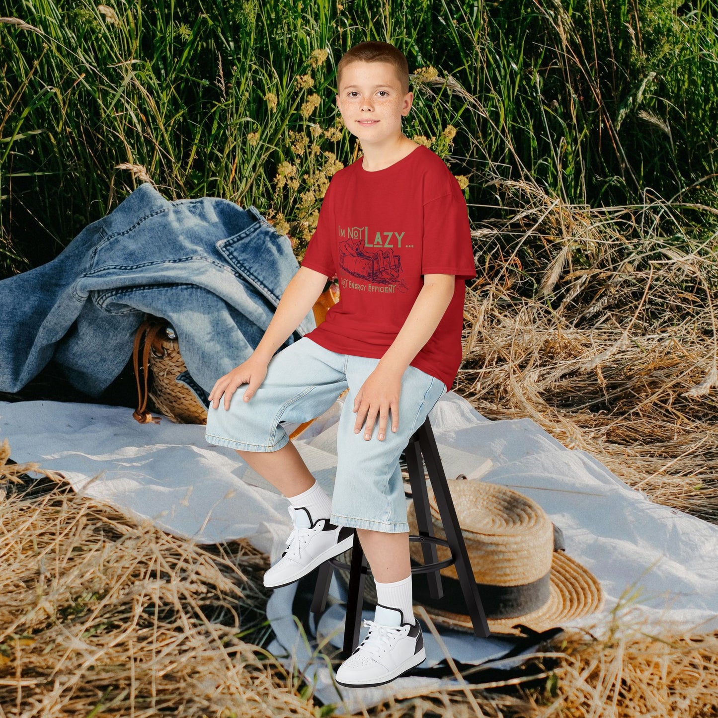 Kids Heavy Cotton™ Tee_ N2+ Series KHCT PT2WW009_ Limited Edition Durable Comfort for Every Adventure by WesternWaves: