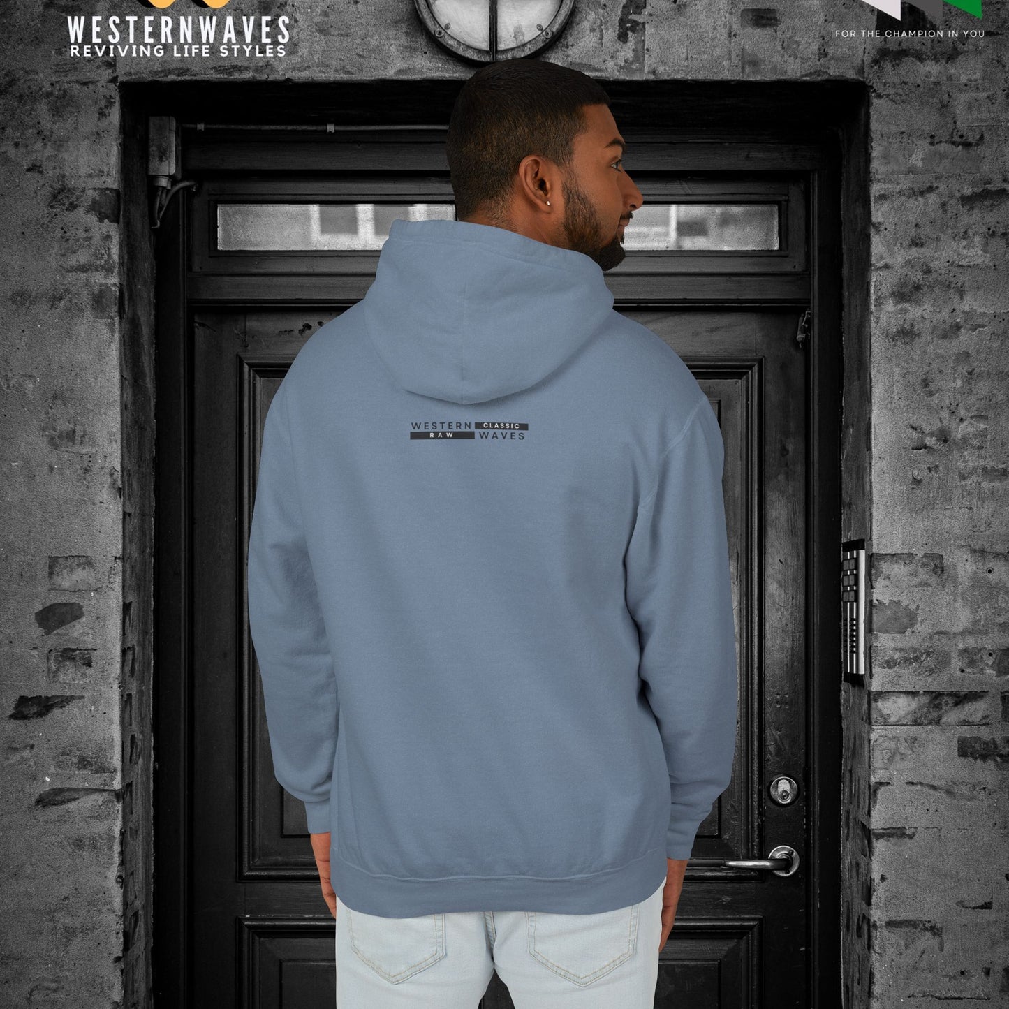 Unisex Lightweight Hooded Sweatshirt – N2+ Series USLWHSS PT2WW024_ Limited Edition Crafted Comfort by WesternWaves: